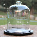 Cloche cloche en verre D22 * H 30 cm pour affichage